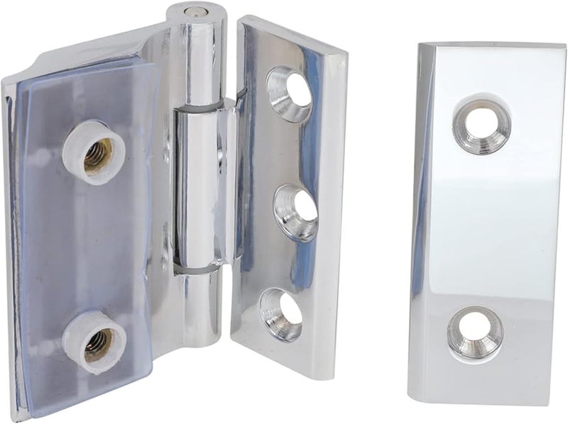 Balacoo Heavy Duty Glass Door Hinge Clamp Set Corrosion Resistant Easy Install - Image 1